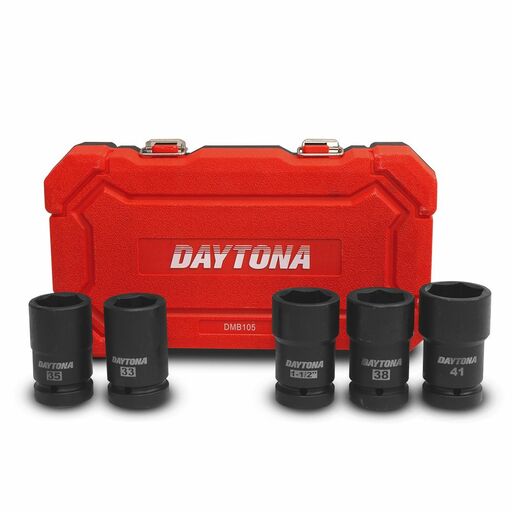 Daytona DMB105 5pce 1" Master Budd Wheel Impact 33-41mm & 1-1/2" Socket Set