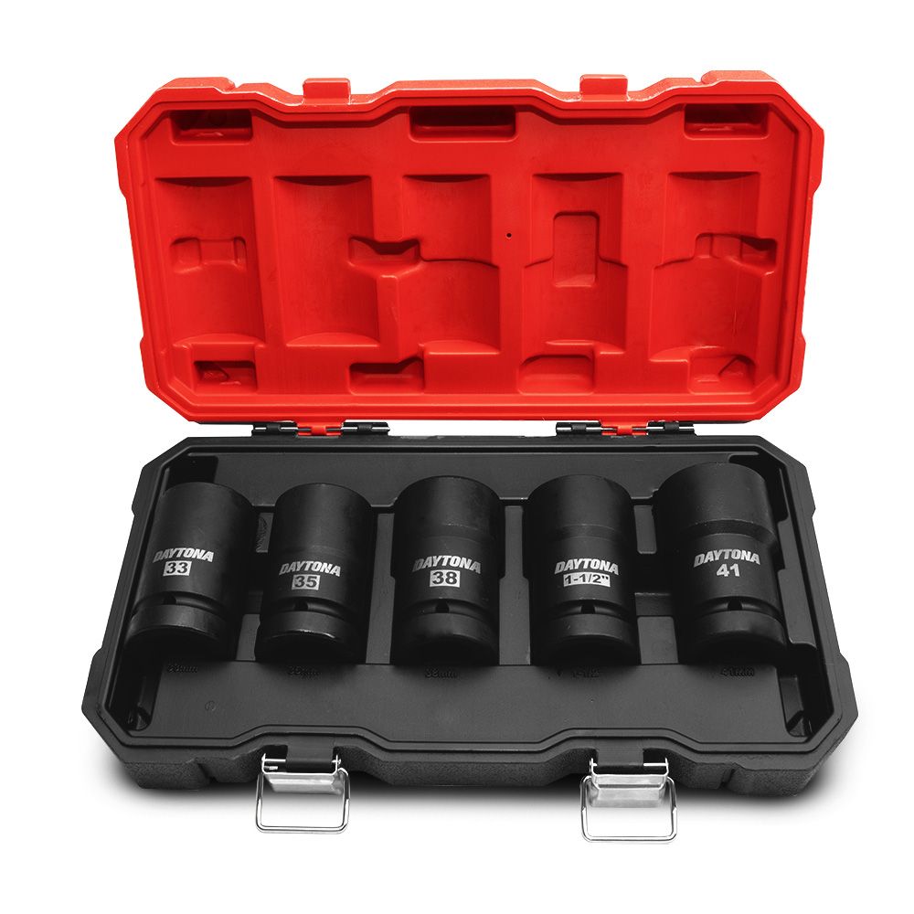 Daytona DMB105 5pce 1" Master Budd Wheel Impact 33-41mm & 1-1/2" Socket Set – image 3