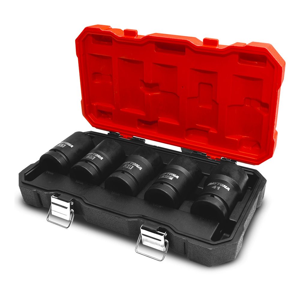 Daytona DMB105 5pce 1" Master Budd Wheel Impact 33-41mm & 1-1/2" Socket Set – image 2