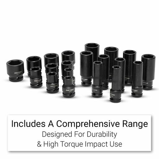 Daytona DII2012 20pce 1/2" Drive 3/8"-1" Imperial Impact Socket Set – image 4