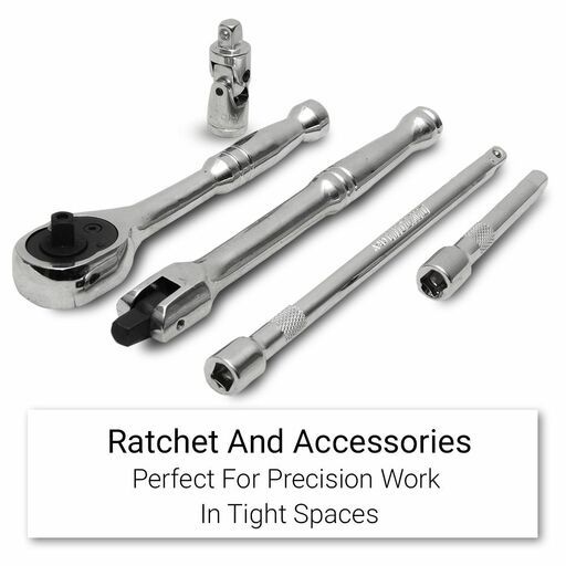 Daytona DSB024 24pce 1/4" Drive Shark Bite Metric 4-13mm & Imperial 3/16"-1/2" Socket Set – image 6