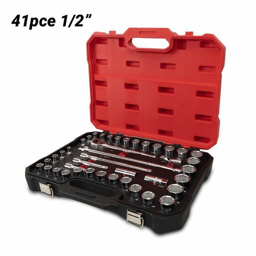 Daytona DSB041 41pce 1/2" Drive Shark Bite Metric 8-32mm & Imperial 3/8"-1 1/4" Socket Set