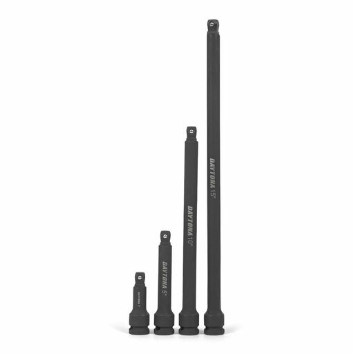 Daytona DWE412 4pce 1/2" Drive Impact Wobble Extension Bar Set 3" 5" 10" 15" – image 2