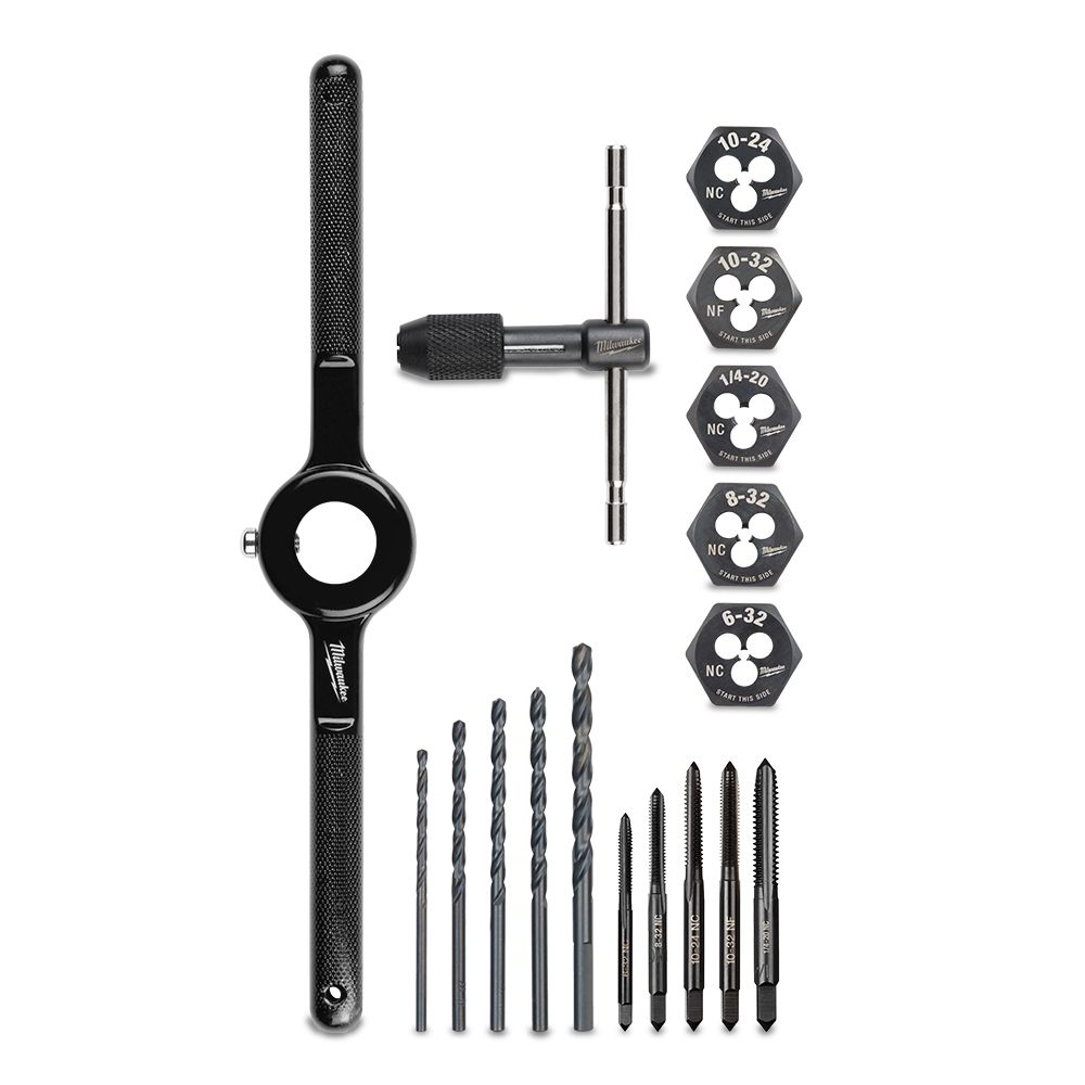 Milwaukee 49225654 17pce SAE High Carbon Steel Tap and Die Set – image 1