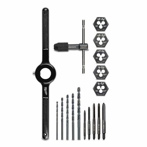 Milwaukee 49225654 17pce SAE High Carbon Steel Tap and Die Set