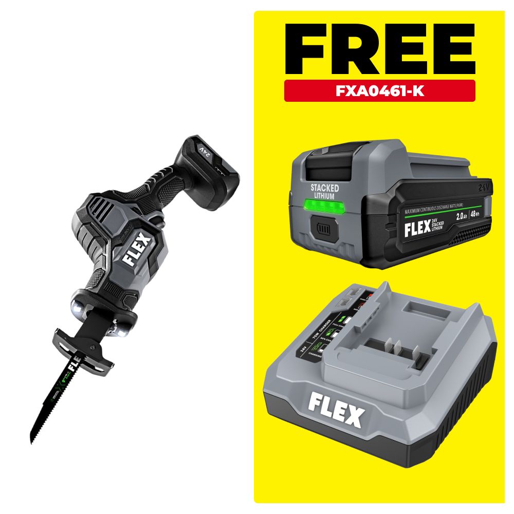 Flex FXA2241-Z 24V Li-ion Cordless Brushless One-handed Reciprocating Saw - Skin Only – image 1