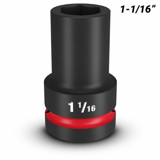 Milwaukee 49666505 SHOCKWAVE™ 1" Drive 1-1/16" Deep 6 Point Impact Socket – image 2