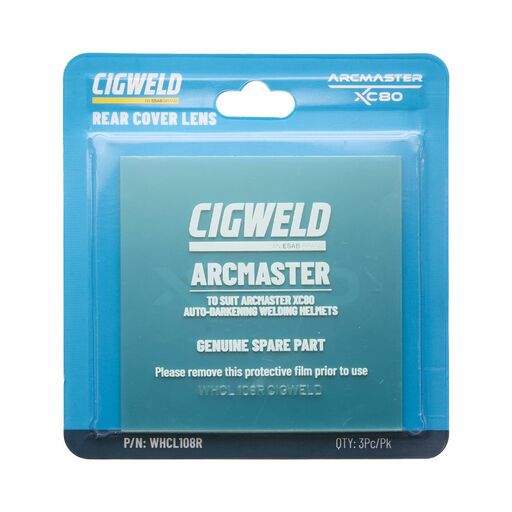 Cigweld WHCL108R 3-Pack Arcmaster XC80 Rear Cover Lens (Clear) – image 2