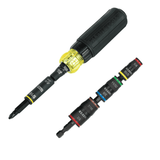 Klein A-85517HD 2pce 11-in-1 Impact Rated Driver and Flip Socket Set