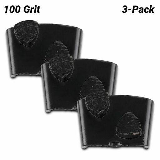 Husqvarna 546333103 3-Pack VARI-GRIND EZ H100 Double Segment Grinding Shoe - Hard Concrete