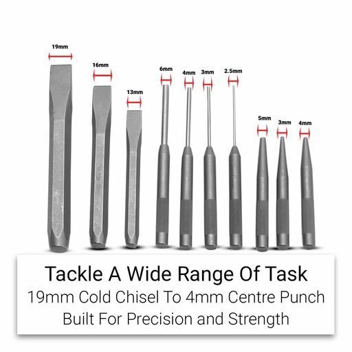Daytona DPC10 10pce Metric Punch & Chisel Set – image 3