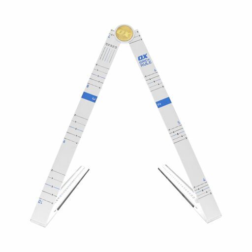 OX Tools OX-P509013 PRO 1200mm Metric Tuff Rule - White | Brick Gauge