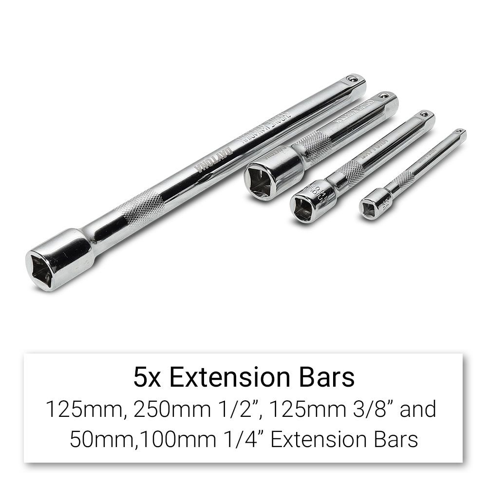 Daytona DMS179S 179pce 1/2",3/8",1/4" Drive Metric 4-32mm Socket Set – image 8
