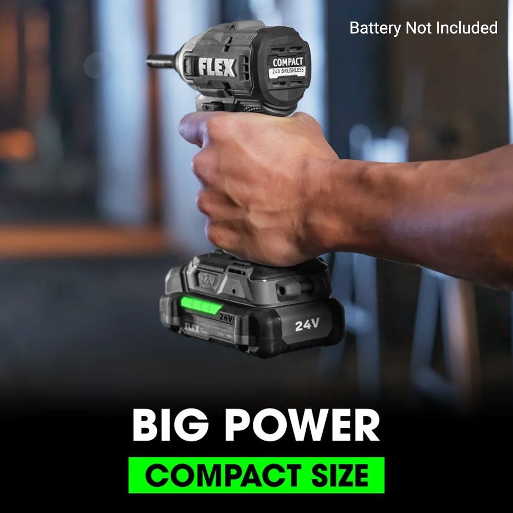 Flex FXA1331-2C 24V 5.0Ah Li-ion Cordless Brushless 1/4" Hex Compact ...