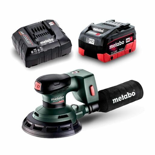 Metabo AU60041110 18V 5.5Ah Li-ion Cordless150mm (6") Random Orbit Sander Combo Kit