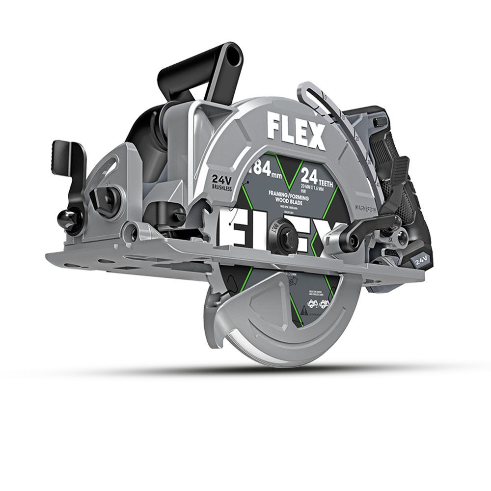 Flex FXA2141R-Z 24V Li-ion Cordless Brushless 184mm Rear Handle Circular Saw - Skin Only – image 2