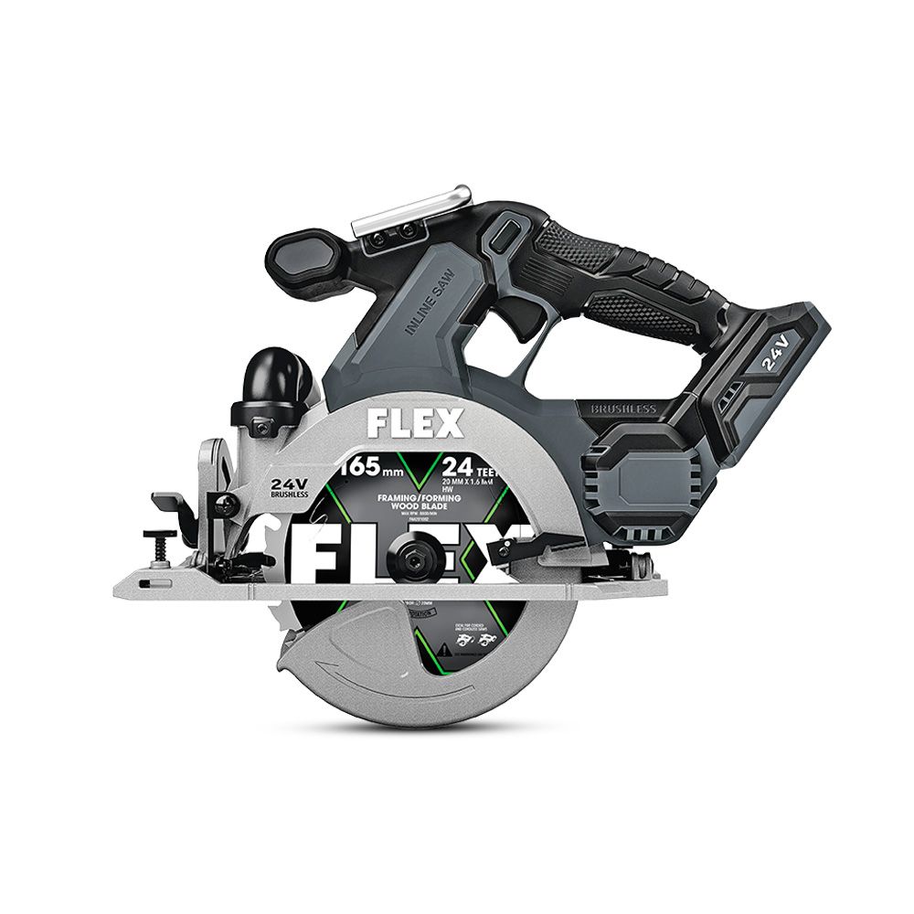 Flex FXA2131A-Z 24V Li-ion Cordless Brushless 165mm In-Line Circular Saw - Skin Only – image 6