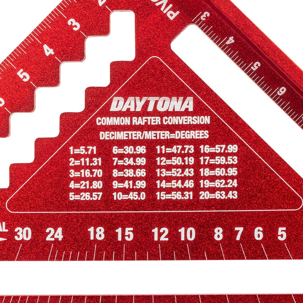 Daytona DRSQ7 180mm (7") Metric Aluminium Rafter Square – image 6