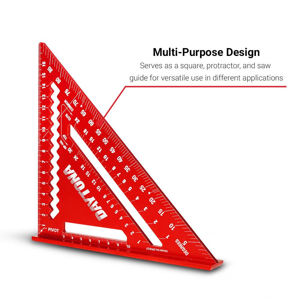 Daytona DRSQ7 180mm (7") Metric Aluminium Rafter Square – image 5