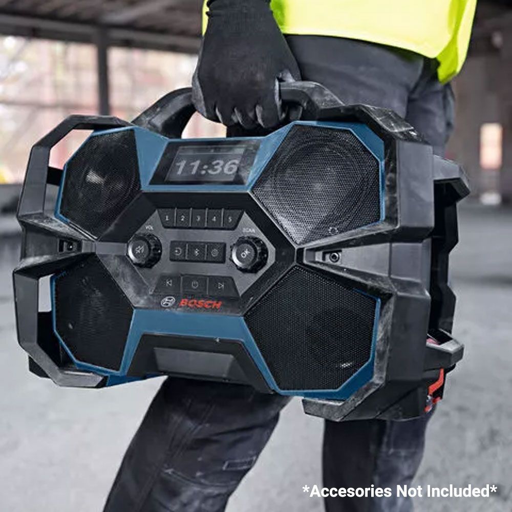 Bosch GPB 18VH-6 SRC (0.601.4A6.240) 12V - 18V Li-ion Cordless Bluetooth Jobsite Radio - Skin Only – image 4