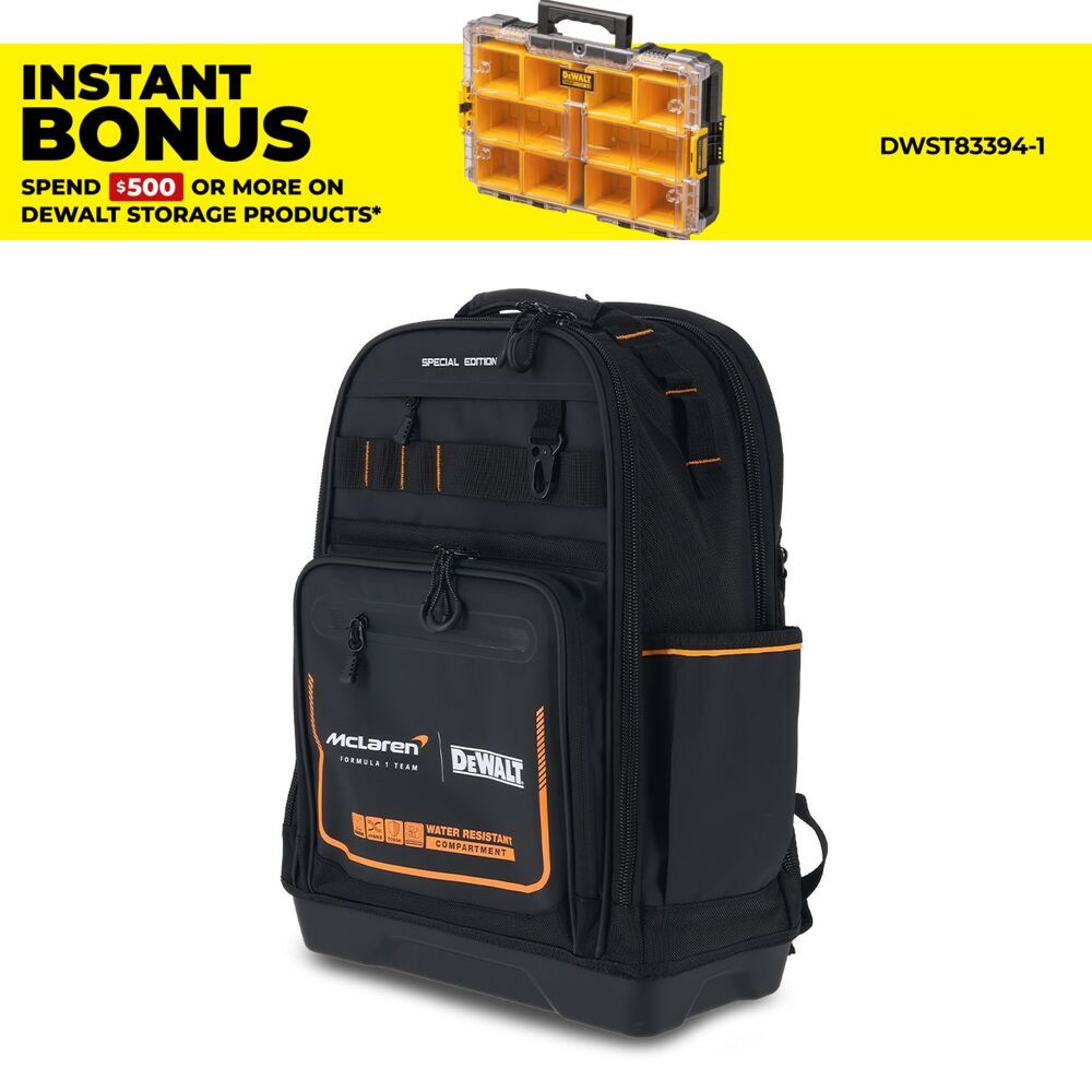 DeWalt DWST60122-1 DeWalt x McLaren F1 Team Pro Backpack - Special Edition – image 1