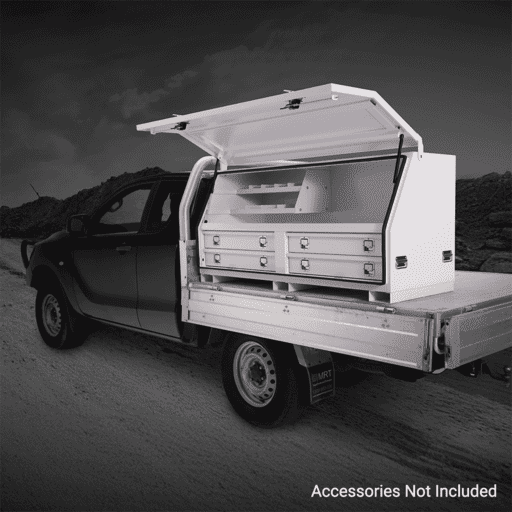 SP Tools SP40333 1735mm 4 Door Full Door Truck Box - White – image 3