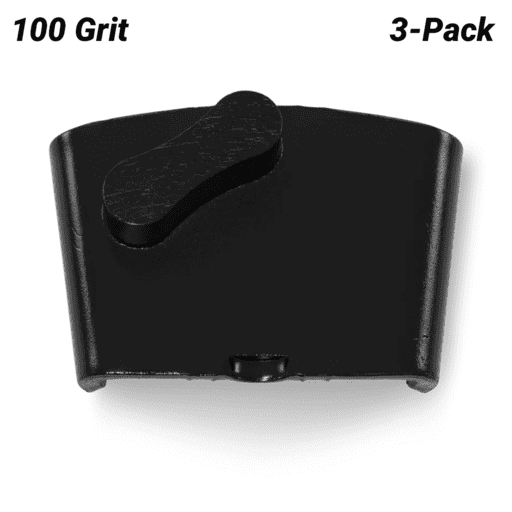 Husqvarna 546332413 3-Pack VARI-GRIND EZ M 100 Grit Single Sided Grinding Shoe - Medium Concrete