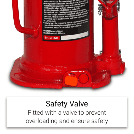 Daytona D8TWBJ 8 Tonne Welded Bottle Jack – image 5