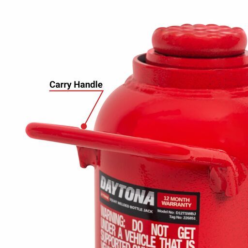 Daytona D12TSWBJ 12 Tonne Squat Welded Bottle Jack – image 7