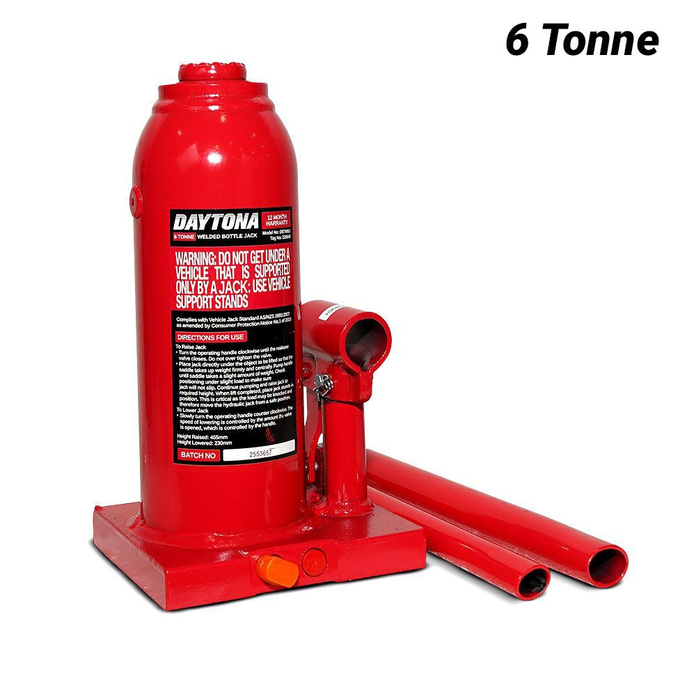 Daytona D6TWBJ 6 Tonne Welded Bottle Jack – image 1