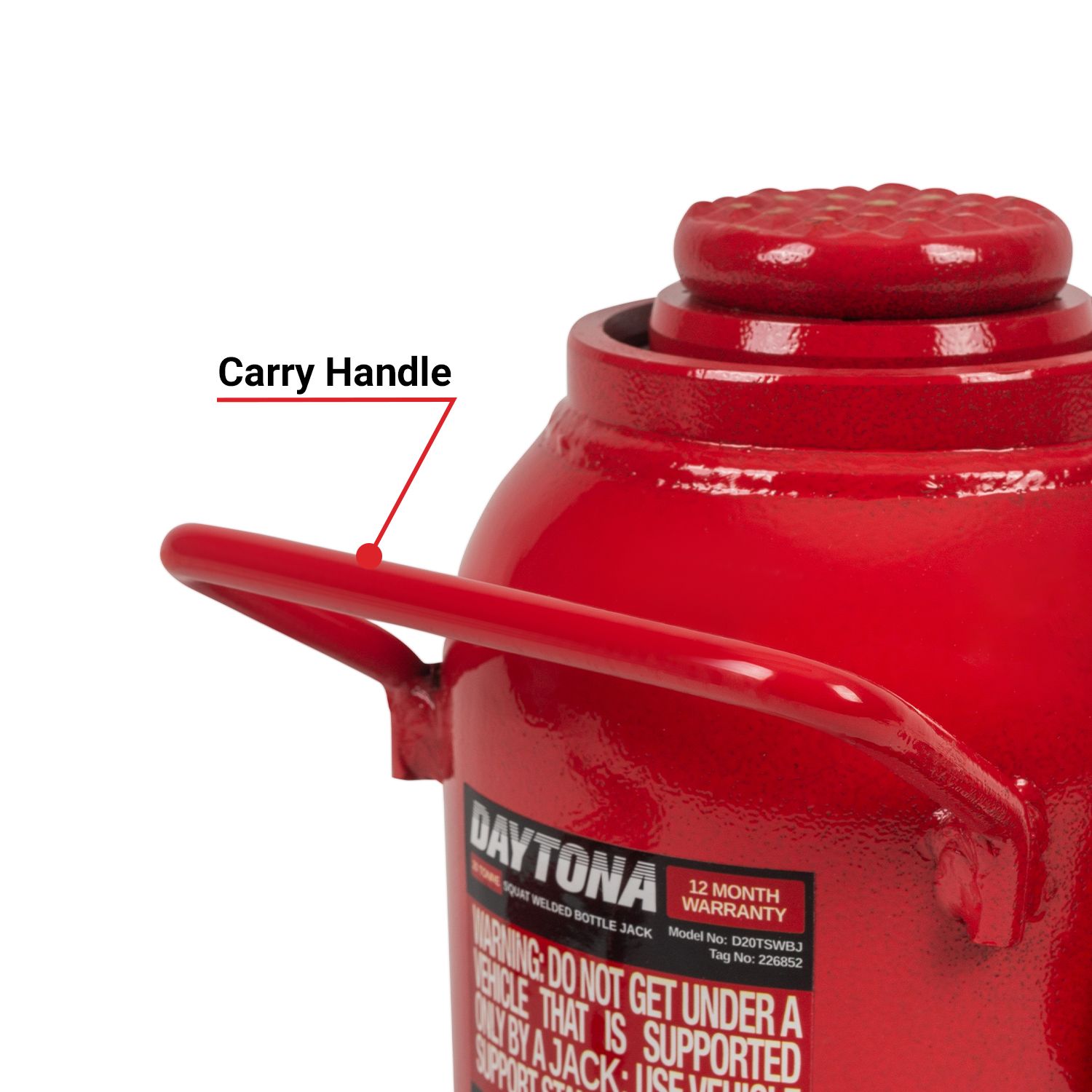 Daytona D20TSWBJ 20 Tonne Squat Welded Bottle Jack – image 7