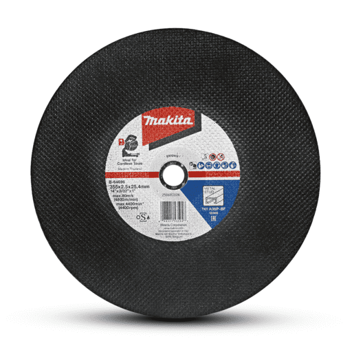 Makita B-64696-5 5-Pack 355mm x 2.5mm x 25.4mm Thin Metal Cut Off Wheel - A36P – image 2