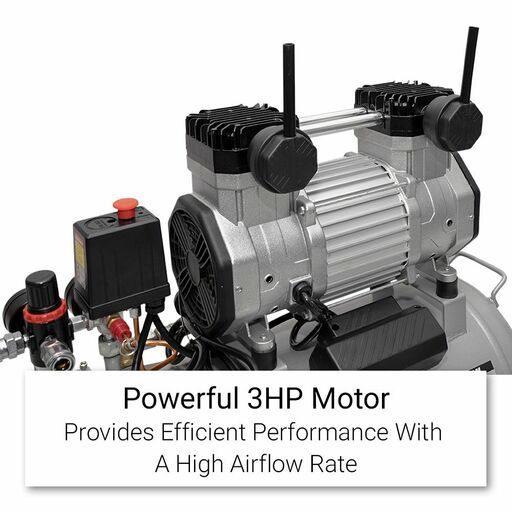 Lincoln LCS350 50L Air Compressor Oil Free 3hp Silent – image 6