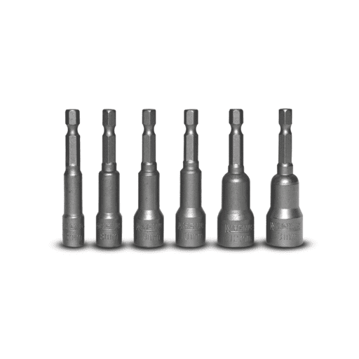 MAGNUS MNNS6H14 6 x 1/4" Hex Magnetic 65mm Nut Setters: 6mm, 8mm, 9mm, 10mm, 12mm, 13mm – image 2