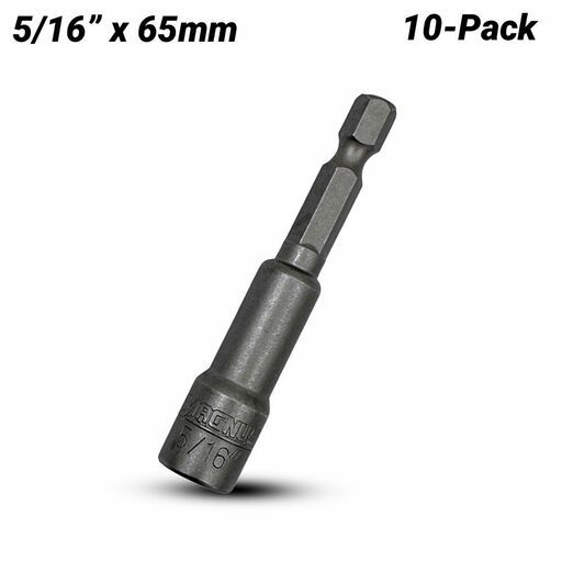 MAGNUS MMNS65516 10pce 5/16" X 65mm Magnetic Nut Setter