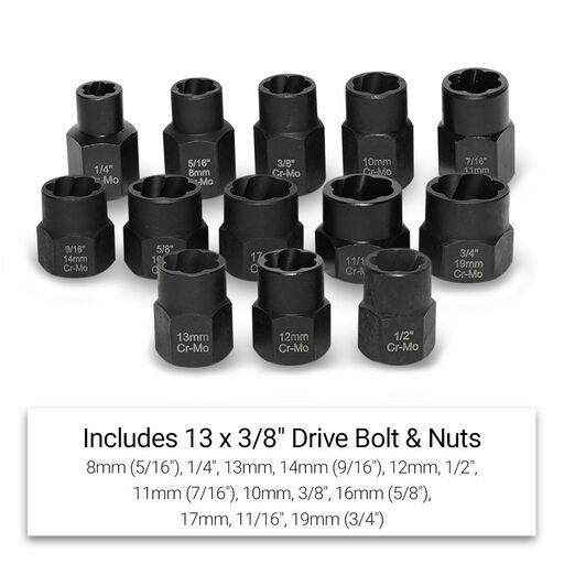 MAGNUS MSCK26 26pce Impact Screw Extractors Kit Set – image 3