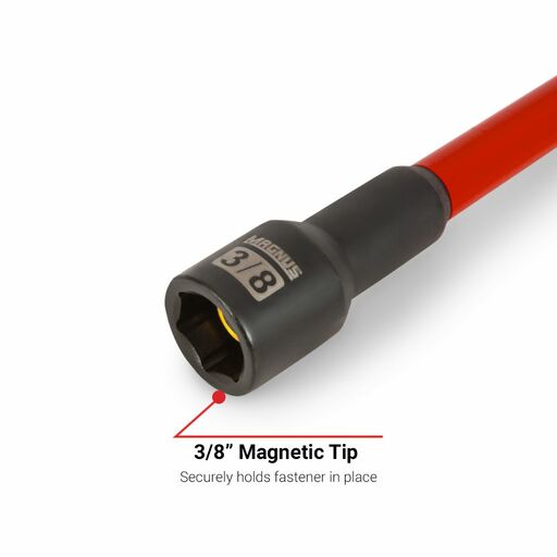 MAGNUS MNS38 6pce 3/8" x 150mm Long  Colour Coded Magnetic Nut Setters – image 4