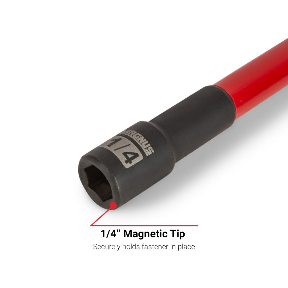 MAGNUS MMNS6PCE 6pce Colour Coded Magnetic Nut Setters Imperial 1/4" 5/16" 3/8" 7/16" 1/2" 9/16" – image 3