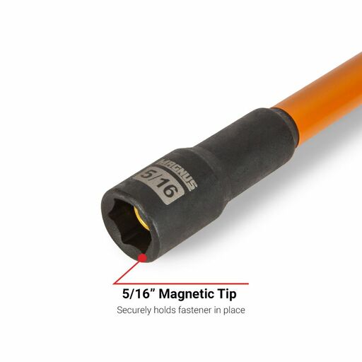 MAGNUS MMNS6PCE 6pce Colour Coded Magnetic Nut Setters Imperial 1/4" 5/16" 3/8" 7/16" 1/2" 9/16" – image 4