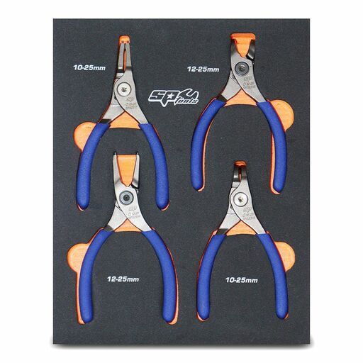 SP Tools SP32935 4pce 1.3mm Tip Circlip Plier Set