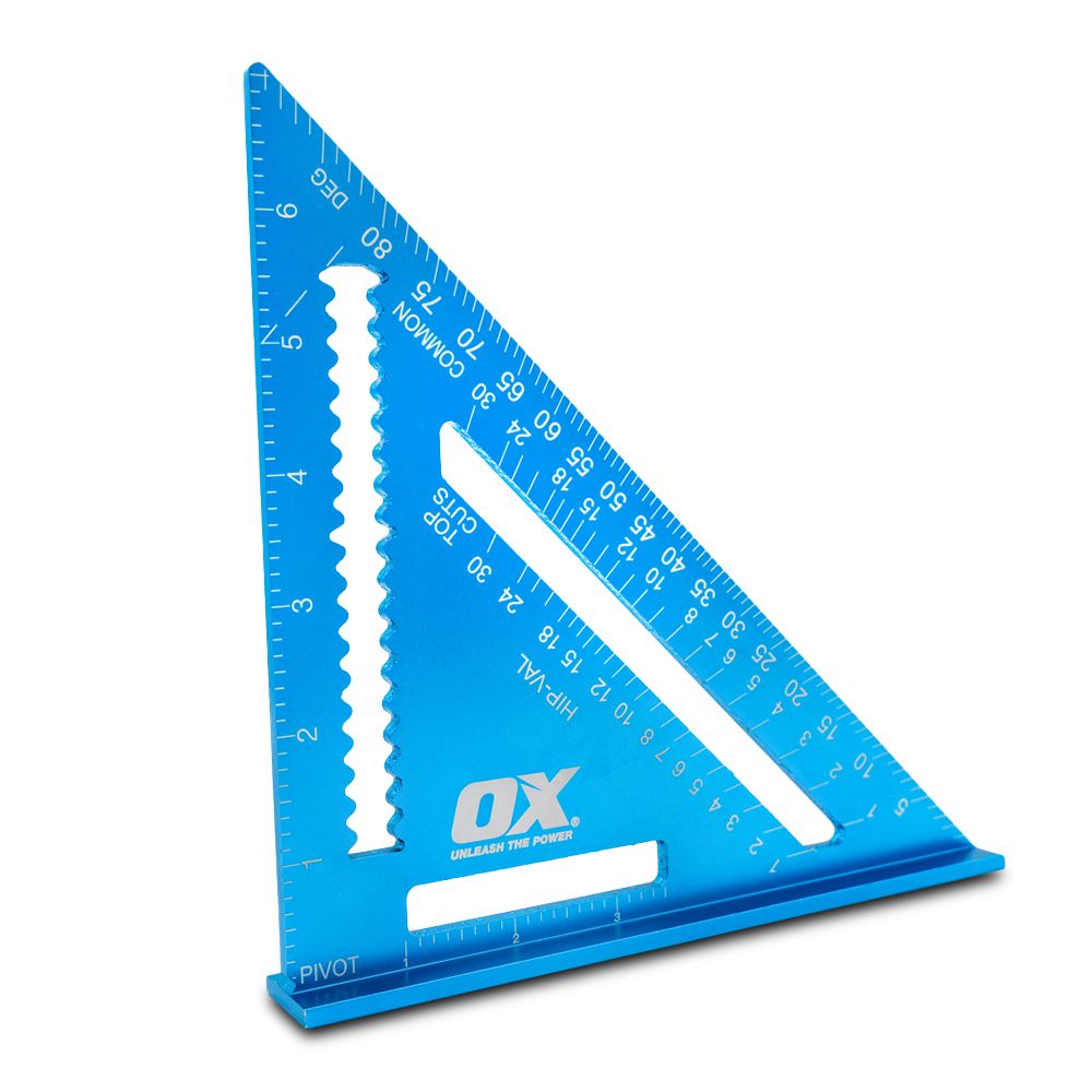 OX Tools OX-P506518 180mm OX PRO Aluminium Metric Rafters Square