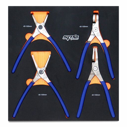 SP Tools SP32937 4pce 2.2mm Tip Diameter Circlip Plier Set