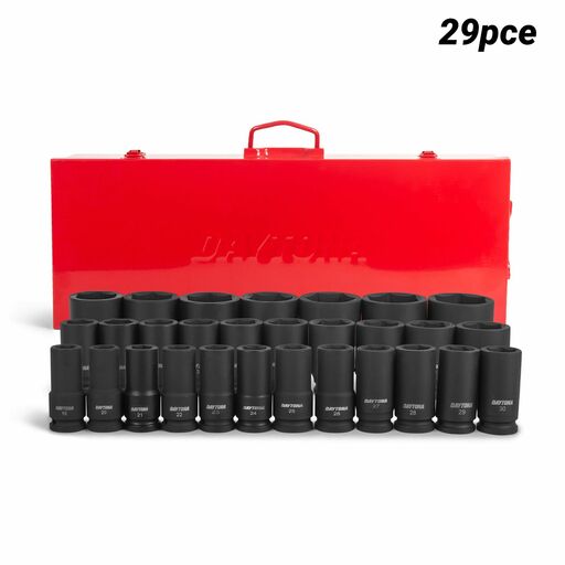 Daytona DISE2934 29pce 3/4" Deep Impact 19-65mm Metric CR-MO Socket Set