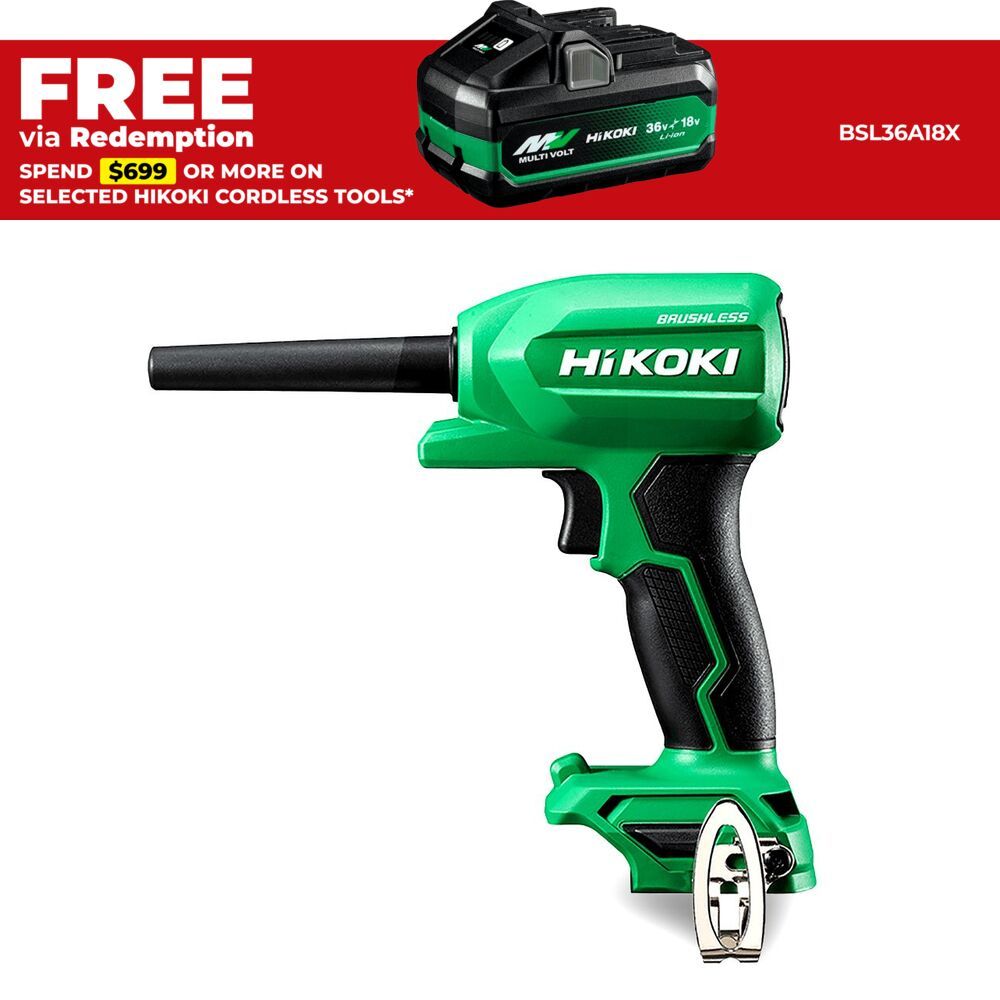 HiKOKI RA18DA(W4Z) 18V MultiVolt Cordless Brushless Air Duster - Skin Only – image 1