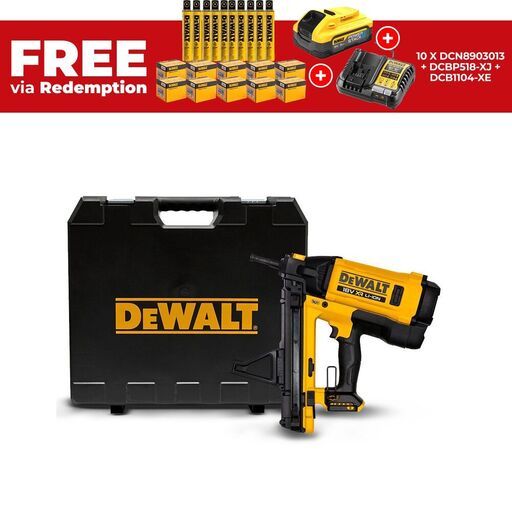 DeWalt DGN845N-XJ 18V XR Li-ion Brushless C6 Trak-It Gas Nailer - Skin Only