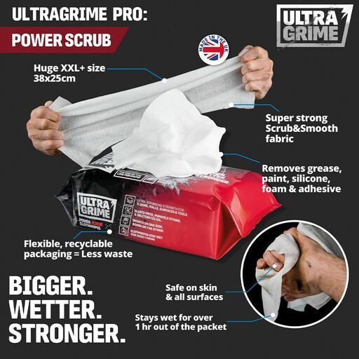 ULTRAGRIME 5920 80Pack Power Scrub Pro Wipes