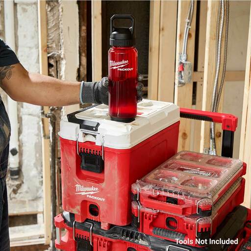 Milwaukee 48228372R PACKOUT™ 1005ml (34oz) Plastic Bottle Red – image 6