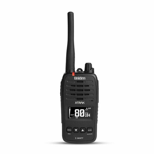 Uniden XTRAK50-2TP 5 Watt Waterproof Smart UHF Handheld Radio with Large OLED Display and Instant Replay Function - Tradies Pack – image 2