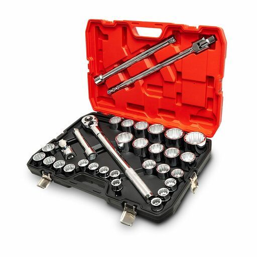 Daytona DSS3432 32pce 3/4" Drive 19-55mm and 3/4"-1-7/8" Socket Set with 200mm and 400mm Extension Bar