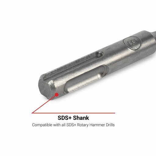 MAGNUS M61104 6mm X 110mm SDS Plus 4 Cutter Drill Bit – image 4